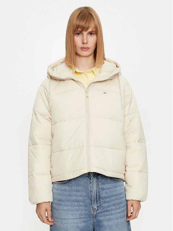 Tommy Jeans Tommy Jeans Zimné bundy Vail DW0DW18841 Béžová Regular Fit