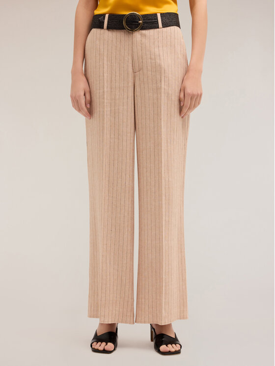 Motivi Motivi Pantaloni di tessuto P232Q203896N0R2 Écru Over Fit