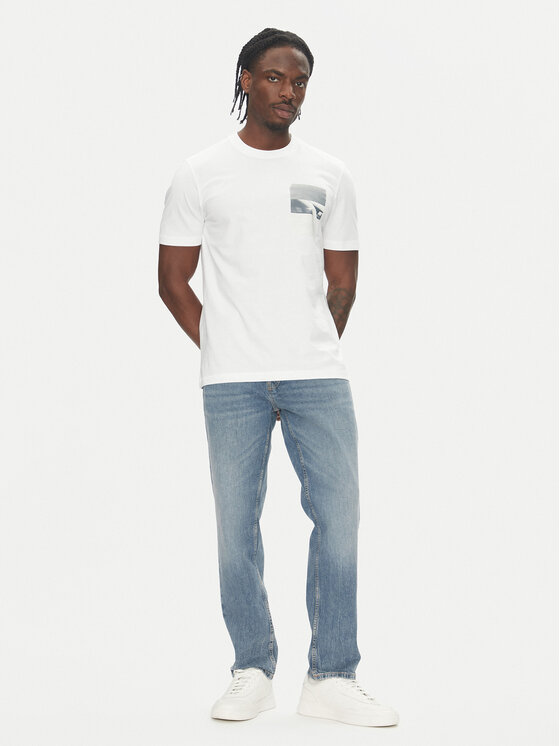 BOSS BOSS T-krekls Te_Container 50546920 Balts Regular Fit