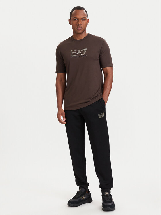 EA7 Emporio Armani EA7 Emporio Armani Majica 7M002239 AF13739 U6027 Rjava Regular Fit