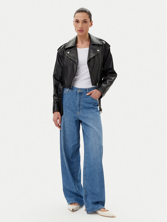 PINKO PINKO Traperice 104601 A2DR Plava Relaxed Fit