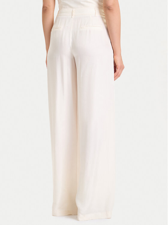 Guess Guess Текстилни панталони W5YB02 WH5N2 Екрю Regular Fit