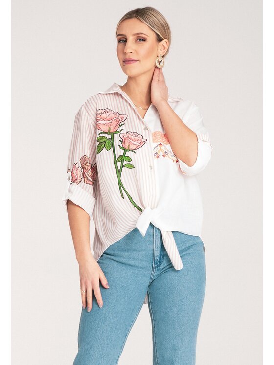 FIGL FIGL Camicia M1120 Beige Oversize