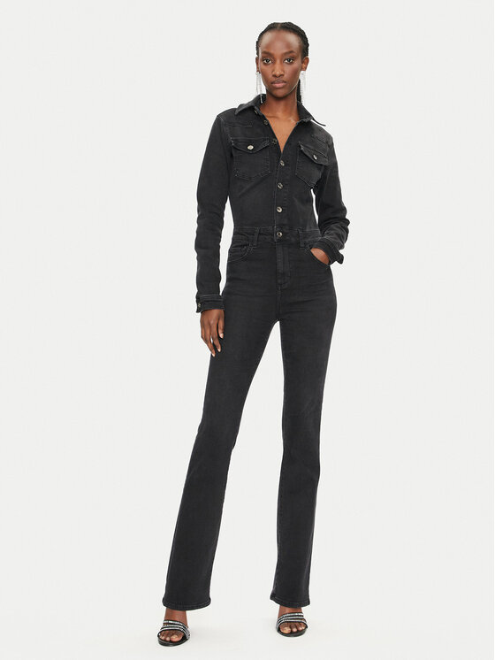 Liu Jo Liu Jo Salopetă UF4093 Negru Slim Fit