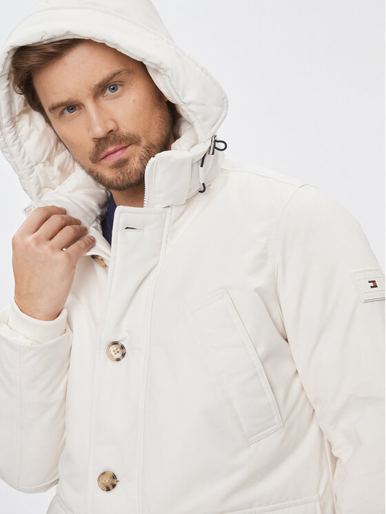 Tommy Hilfiger Tommy Hilfiger Μπουφάν πουπουλένιο Rockie MW0MW32779 Λευκό Regular Fit