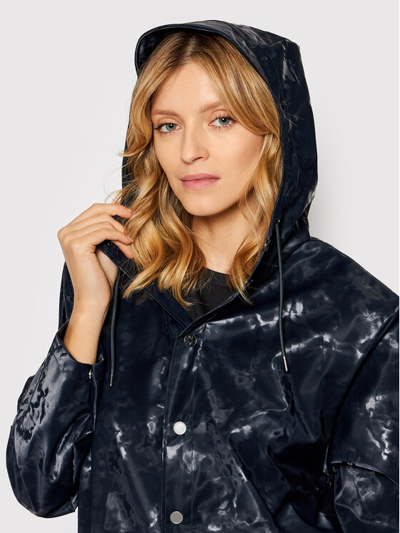 Rains Rains Regenjacke Unisex 12010 Dunkelblau Regular Fit