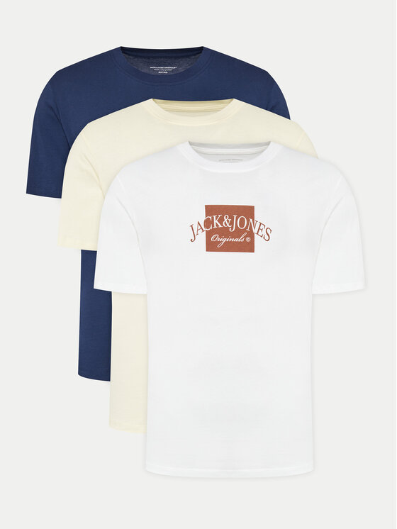 Jack&Jones Súprava 3 tričiek Boston 12281838 Farebná Regular Fit