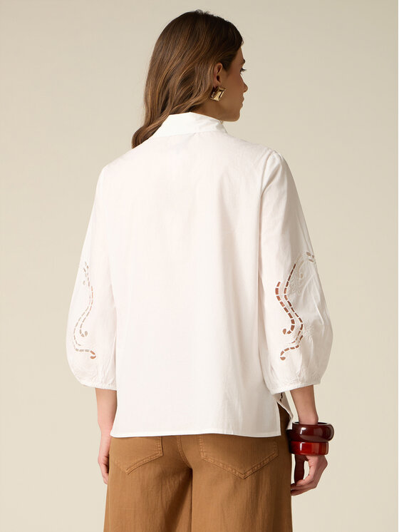 Oltre Oltre Koszula 5091R003170N011 Biały Regular Fit