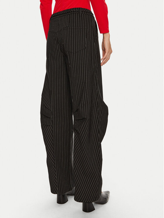 ROTATE ROTATE Spodnie materiałowe Cassandria 1131372470 Czarny Loose Fit