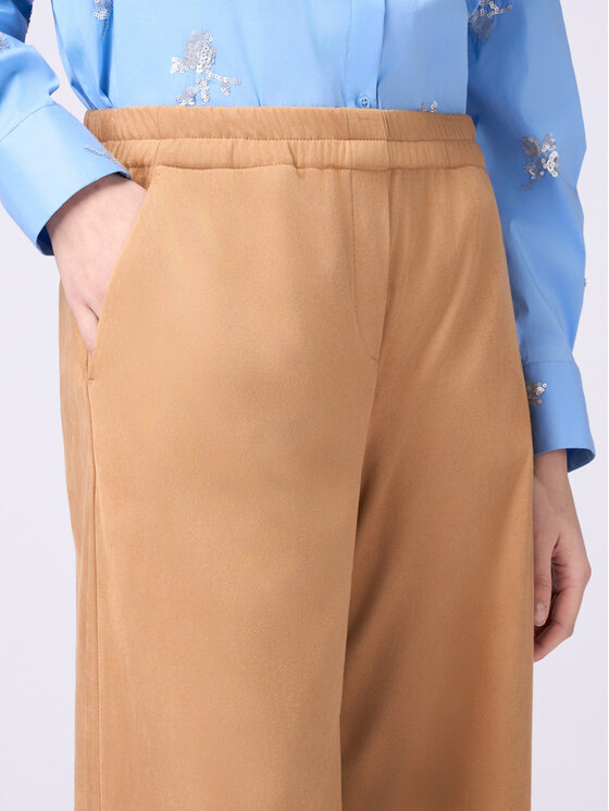 Oltre Oltre Pantaloni di tessuto P275J002363N012 Écru Baggy Fit