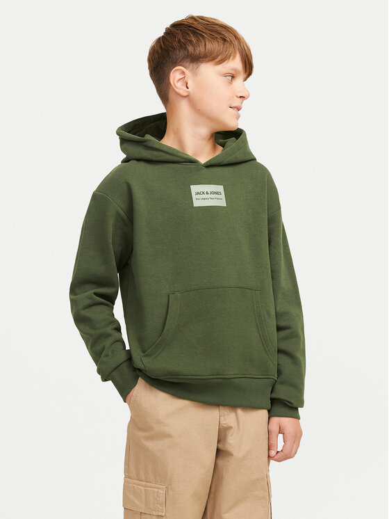 Jack&Jones Junior Jopa Hakkai 12259809 Zelena Loose Fit