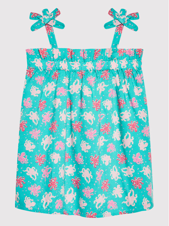 United Colors Of Benetton United Colors Of Benetton Літня сукня 42BQ0V003 Голубий Regular Fit