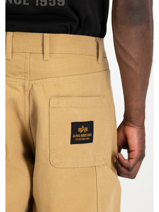 Alpha Industries Alpha Industries Spodnie cargo Carpenter Pant Żółty Relaxed Fit