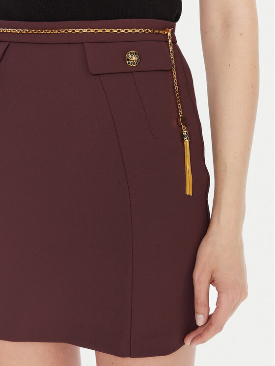 Elisabetta Franchi Elisabetta Franchi Spódnica mini GO-148-57E2-V380 Brązowy Slim Fit