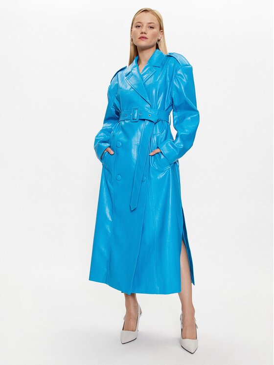 ROTATE ROTATE Trencis Pu Trench 1000442739 Zils Regular Fit