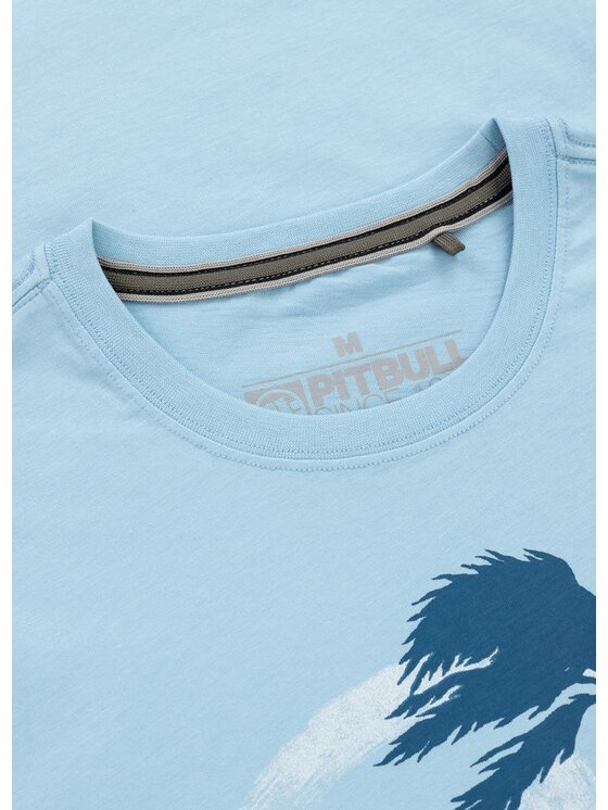 PITBULL PITBULL T-Shirt PALMS Niebieski jasny Regular Fit