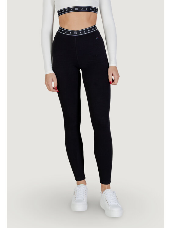 Tommy Jeans Tommy Jeans Leggings DW0DW22554 Nero Casual Fit