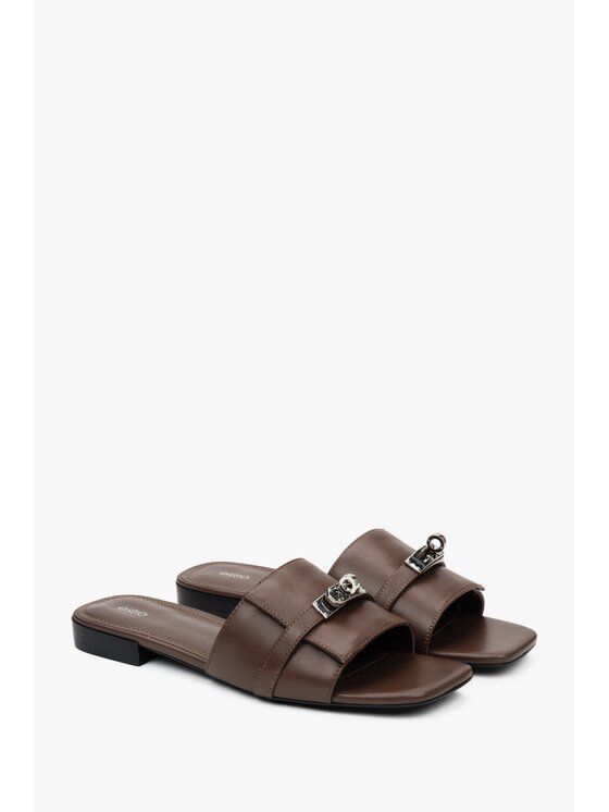 Estro Estro Παντόφλες ER00117170 Καφέ