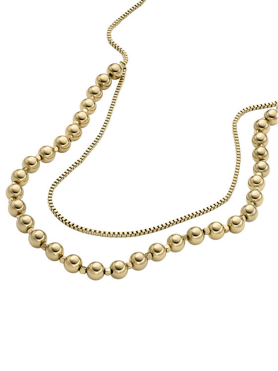 Fossil Fossil Collana All Stacked Up JA7248710 Oro