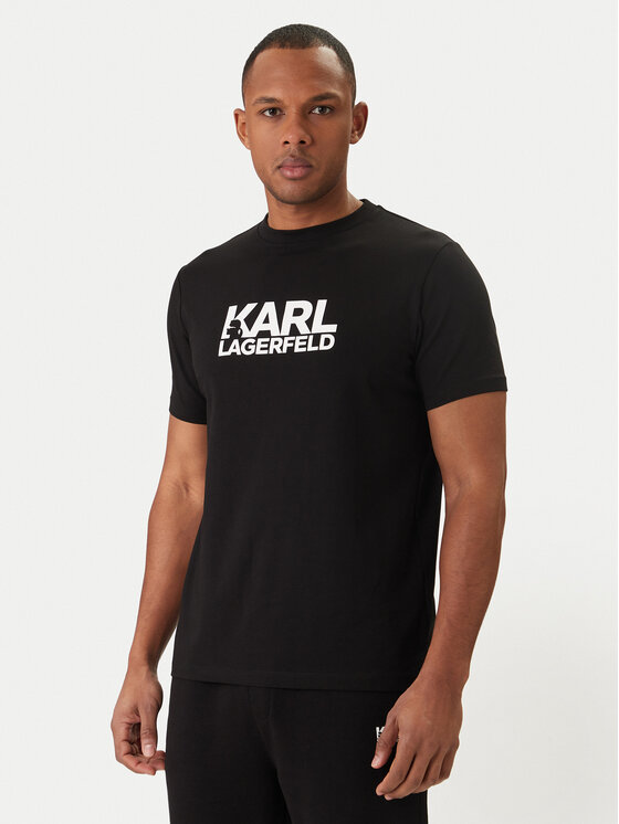 KARL LAGERFELD Tricou 755780 500235 Negru Regular Fit