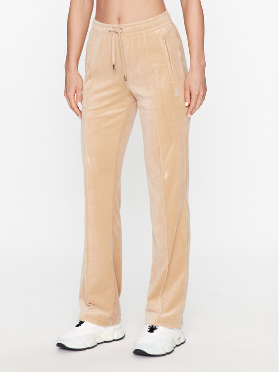 Juicy Couture Juicy Couture Спортивні штани Tina JCAPW045 Бежевий Regular Fit