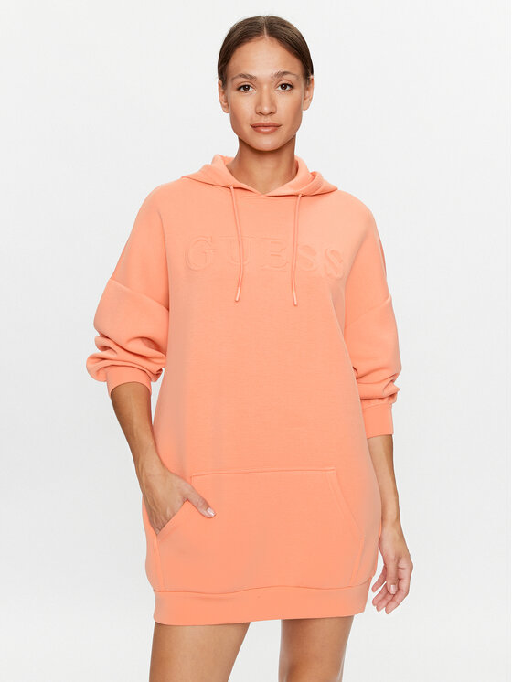 Guess Guess Igapäevane kleit V3BQ14 K7UW2 Korallivärviline Regular Fit