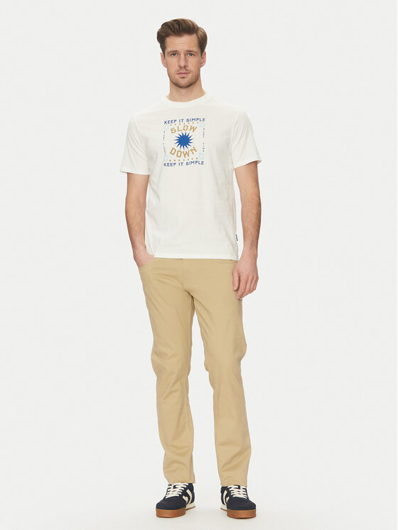 Blend Blend T-krekls 20718311 Balts Regular Fit
