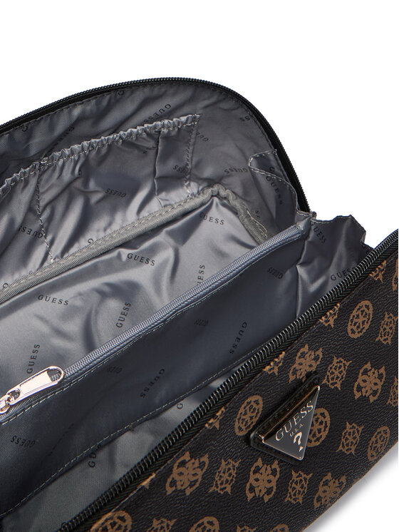 Guess Guess Τσαντάκι καλλυντικών Wilder Travel TWHP74 52067 Καφέ