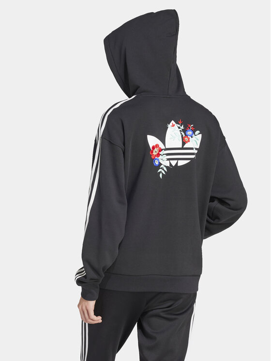 adidas adidas Μπλούζα Graphics Floral IU2515 Μαύρο Loose Fit