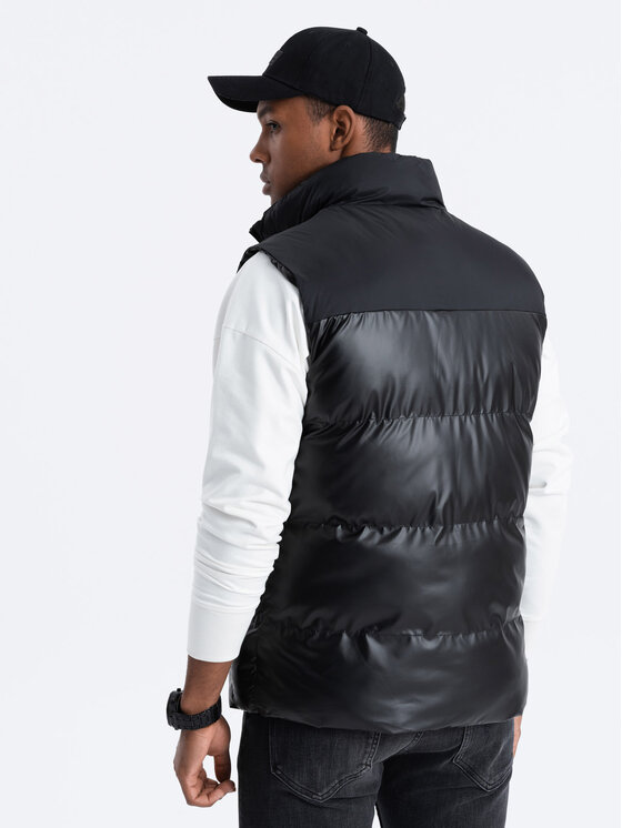 Ombre Ombre Bunda pro přechodné období OM-JAVJ-0113 Černá Regular Fit