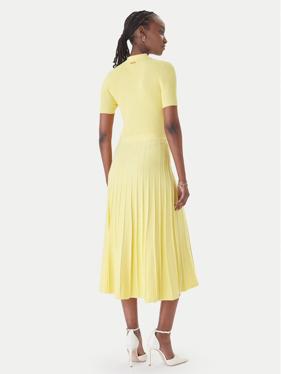 MICHAEL Michael Kors MICHAEL Michael Kors Kötött ruha MT5834F33D Sárga Regular Fit