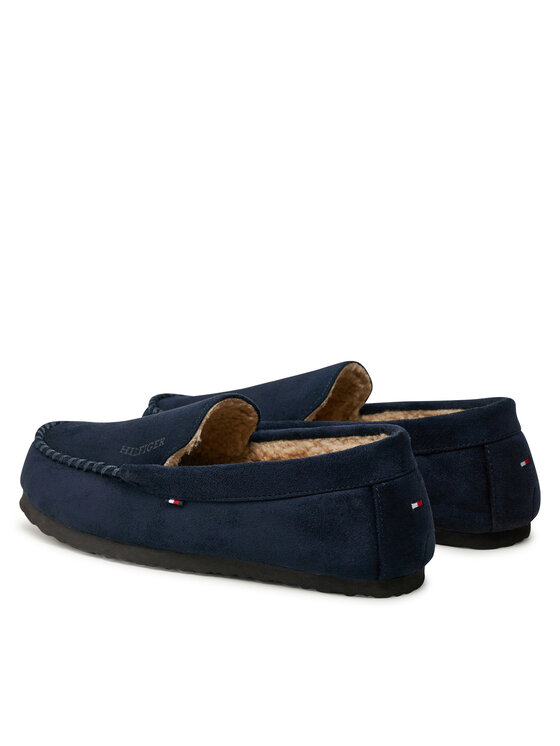 Tommy Hilfiger Hausschuhe Driver House Shoe FM0FM05224 Dunkelblau Modivo