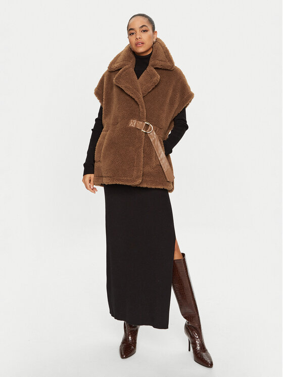 Liu Jo Liu Jo Жилетка за костюм WF4257 E0978 Кафяв Regular Fit