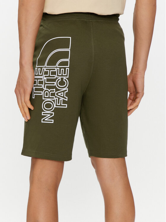 The North Face The North Face Szorty sportowe Graphic NF0A3S4F Zielony Regular Fit