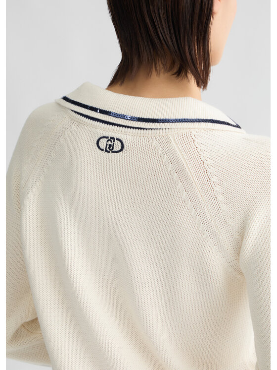 Liu Jo Liu Jo Maglione CA5112MS016M9090 Bianco Regular Fit