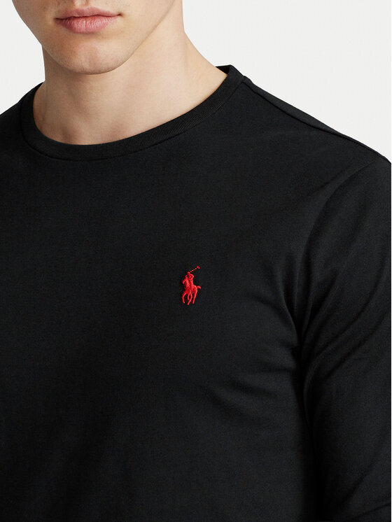 Polo Ralph Lauren Polo Ralph Lauren Тениска с дълъг ръкав Classics 710671468001 Черен Custom Slim Fit