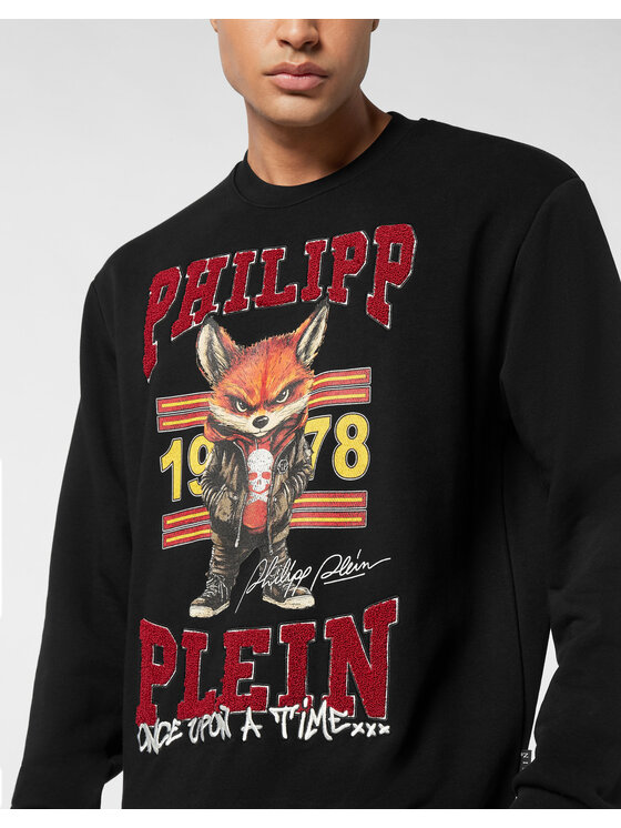 PHILIPP PLEIN PHILIPP PLEIN Bluza 25967 Czarny Regular Fit