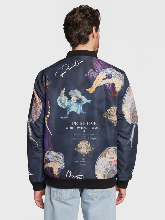 Primitive Primitive Bomber dzseki Mucha P12675 Sötétkék Regular Fit