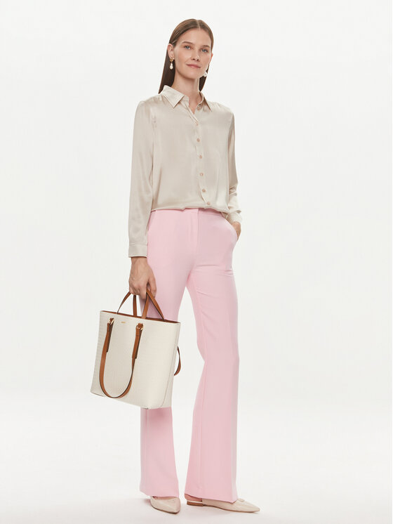 Maryley Maryley Hlače 24EB587/43OR Ružičasta Wide Leg