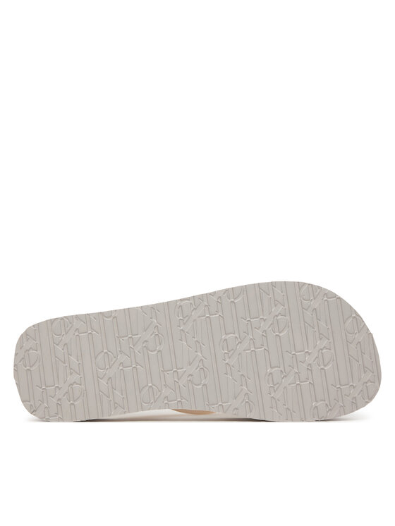 Calvin Klein Calvin Klein Japonki Flatform Flip Flop Met Tpu HW0HW03120 Srebrny