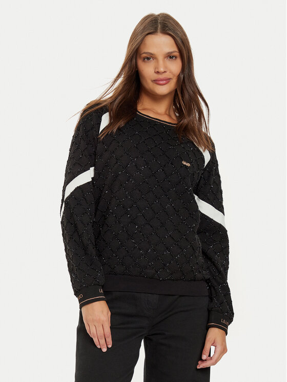 Liu Jo Sport Maglione TF4276 J4761 Nero Regular Fit, taglia : M