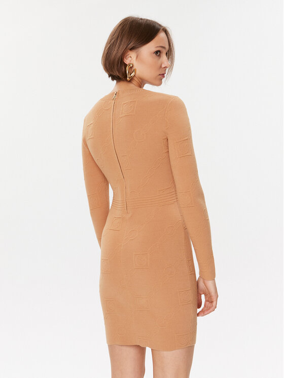 Gaudi Gaudi Trikotažinė suknelė 321FD13005 Oranžinė Regular Fit