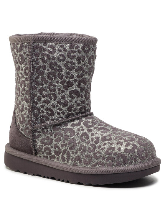 Ugg Snehule Kid's Classic II Glitter Leopard 1112388K Sivá Modivo.sk