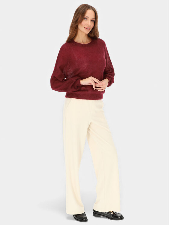 L’AF L’AF Sweter Kora Bordowy Regular Fit