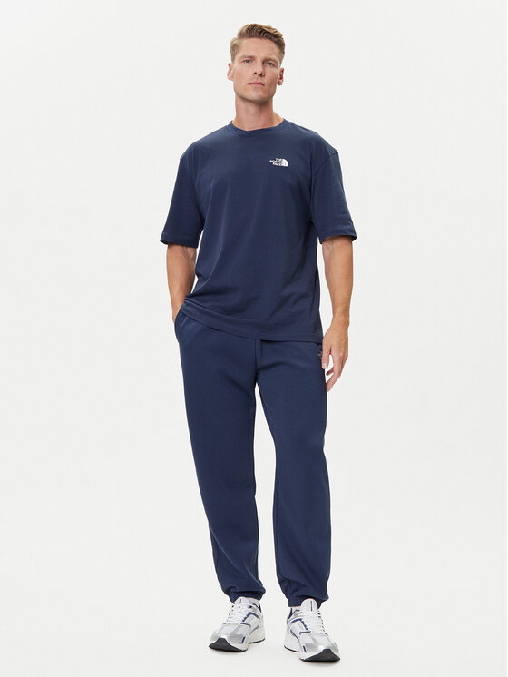 The North Face The North Face Majica Simple Dome NF0A87NR Mornarsko modra Oversize