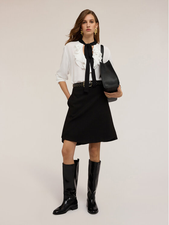 Motivi Motivi Minigonna 1077Q001143N033 Nero Regular Fit