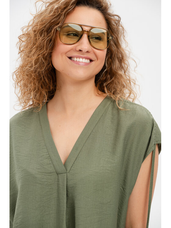 blue shadow blue shadow Bluzka Alis Khaki Regular Fit