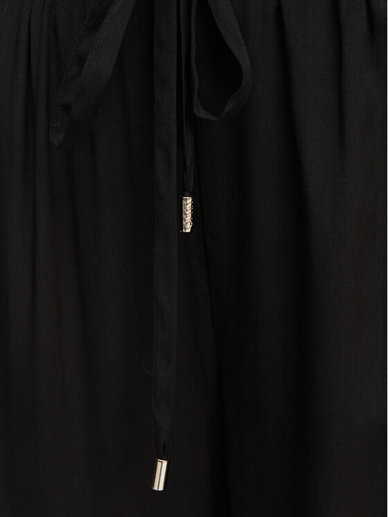 Liu Jo Beachwear Liu Jo Beachwear Stoffhose VA6034 T2920 Schwarz Relaxed Fit