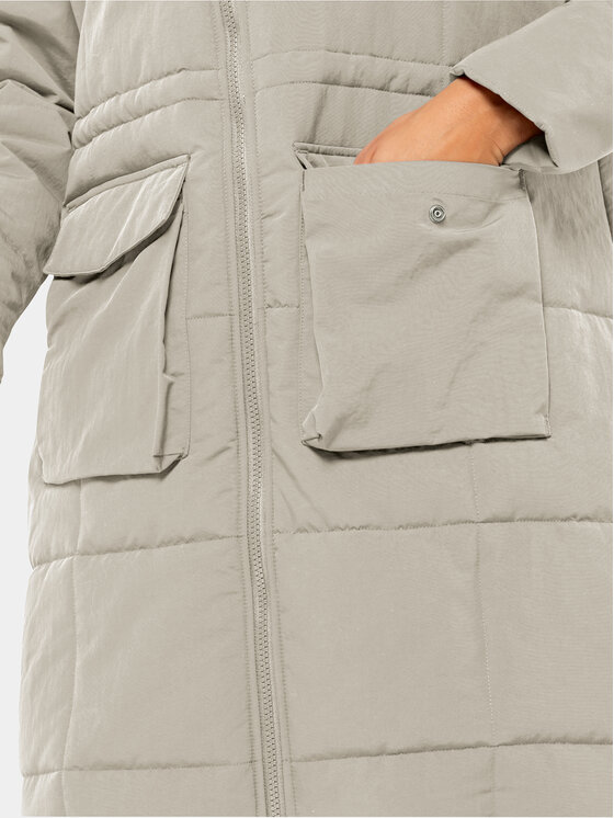 Jack Wolfskin Jack Wolfskin Зимно яке White Frost Parka 1207361 Сив Regular Fit