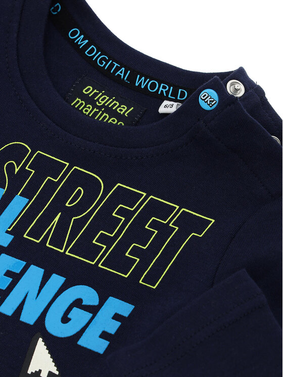 Original Marines Original Marines Bluzka DCA0754NM Granatowy Regular Fit